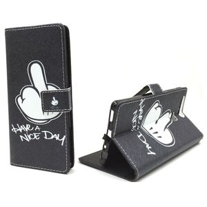  Handyh�lle Tasche f�r Case Handy Huawei P9 Mittelfinger