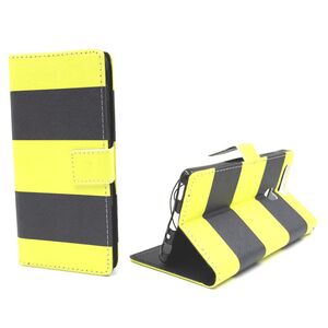  Handyh�lle Tasche f�r Case Handy Huawei P9 Dont Schwarz / Gelb
