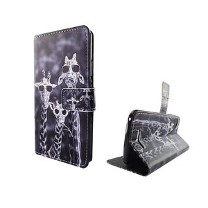  Handyh�lle Tasche f�r Case Handy Wiko Jerry 3 Giraffen