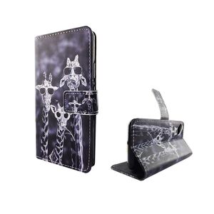  Handyh�lle Tasche f�r Case Handy Wiko Sunny 3 Giraffen