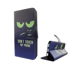  Handyh�lle Tasche f�r Case Handy Google Pixel Dont Touch My Handy Blau / Gr�n