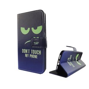  Handyh�lle Tasche f�r Case Handy Google Pixel XL Dont Touch My Handy Blau / Gr�n