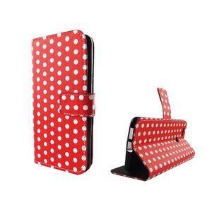  Handyh�lle Tasche f�r Case Handy Huawei Nova Polka Dot Rot