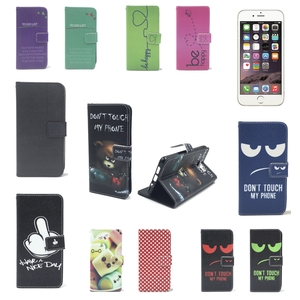  Handy Tasche f�r Apple iPhone 6 / 6s Plus Flip Cover Case Schutz H�lle Etui Motiv Wallet