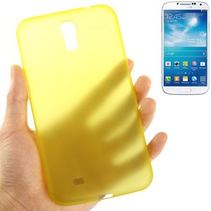 Schutzhlle Case Ultra Dnn 0,3mm fr Handy Samsung Galaxy Mega 6.3 / i9200 Gelb Transparent