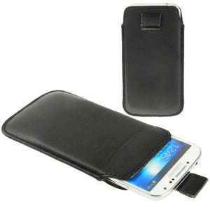  Handyhlle Tasche Slide fr Case Handy Samsung Galaxy S4 i9500 / i9505 / i9506 / GT-i9515 / S3 / i9500 / i9300 / i9250 / i8750 Schwarz