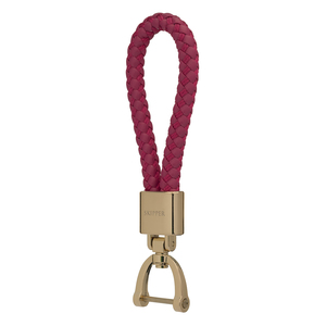 Skipper Anhänger Schlüsselanhänger Leder/Nylon Gold/Pink 8056