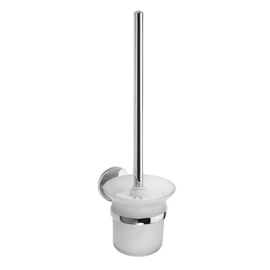BALFA WC-Brstengarnitur mit Glasbehlter Zink Chrom poliert 115x385x140 mm fr Bad & WC >> zum Bohren