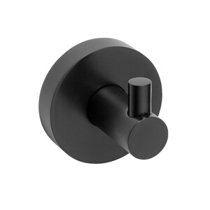 BARK Kleiderhaken Messing Schwarz 55x55x50 mm f�r Bad & K�che >> zum Bohren oder Kleben