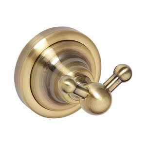 BETRO BRONZE Doppelkleiderhaken Messing Bronze 65x65x65 mm f�r Bad & K�che >> zum Bohren