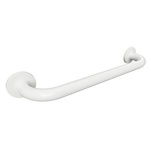 BELP Haltegriff Eisen Wei� mit Abdeckung  280x80x106 mm, 120 kg Traglast f�r Bad & WC >> zum Bohren