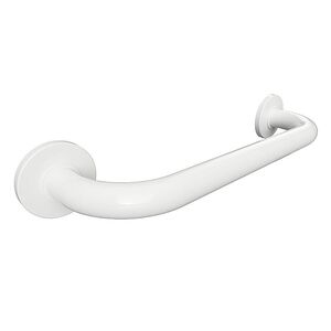 BELP Haltegriff Eisen Wei� mit Abdeckung 480x80x106 mm, 120 kg Traglast f�r Bad & WC >> zum Bohren