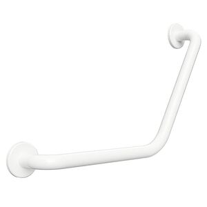 BELP Winkelgriff Eisen Wei� mit Abdeckung 660x400x105 mm, 120 kg Traglast f�r Bad & WC >> zum Bohren