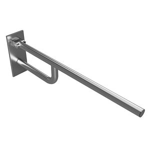 BELP St�tzklappgriff Edelstahl geb�rstet mit Abdeckung 100x250x760 mm, 120 kg Traglast f�r Bad & WC >> zum Bohren