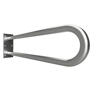 BELP Sttzgriff in U-Form Edelstahl gebrstet 100x250x766 mm, 120 kg Traglast fr Bad & WC >> zum Bohren