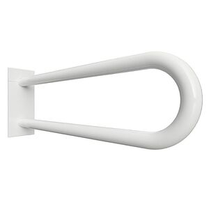 BELP St�tzgriff in U-Form Eisen Wei� mit Abdeckung 100x250x766 mm, 120 kg Traglast f�r Bad & WC >> zum Bohren