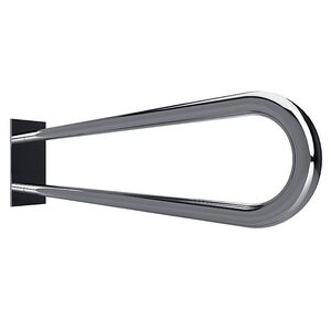 BELP St�tzgriff in U-Form Edelstahl poliert mit Abdeckung 100x250x829 mm, 120 kg Traglast f�r Bad & WC >> zum Bohren