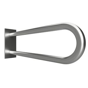 BELP St�tzgriff in U-Form Edelstahl geb�rstet mit Abdeckung 103x253x866 mm, 120 kg Traglast f�r Bad & WC >> zum Bohren