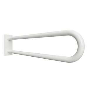 BELP St�tzgriff in U-Form Eisen Wei� mit Abdeckung 103x253x916 mm, 120 kg Traglast f�r Bad & WC >> zum Bohren