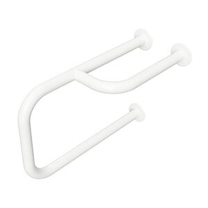 BELP St�tzgriff Rechts Eisen Wei� 230x375x516 mm, 120 kg Traglast f�r Bad & WC >> zum Bohren