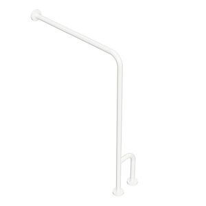 BELP St�tzgriff Rechts Eisen Wei� mit Abdeckung 230x866x840 mm, 120 kg Traglast f�r Bad & WC >> zum Bohren