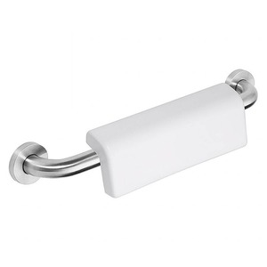 BELP Griff mit R�ckenlehne Edelstahl geb�rstet Kunststoff mit Abdeckung 580x124x155 mm, 120 kg Traglast f�r Bad & WC >> zum Bohren