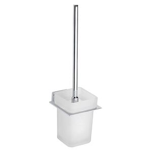 BIKI WC-Brstengarnitur Chrom Glas poliert 105x375x135 mm fr Bad & WC >> zum Bohren
