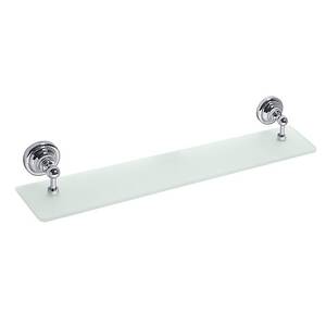 BETRO CHROM Glasablage Messing Glas Chrom 600x87x120 mm f�r Bad & K�che >> zum Bohren