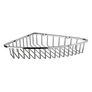 BYTRO Eckseifenkorb Messing Chrom poliert 205x265x40 mm f�r Bad & WC >> zum Bohren