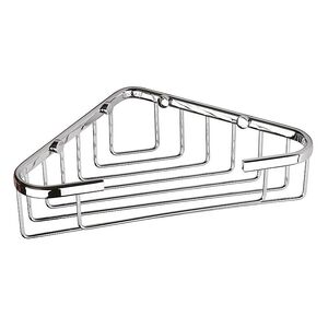 BYTRO Eckseifenkorb Messing Chrom poliert 155x250x60 mm f�r Bad & WC >> zum Bohren