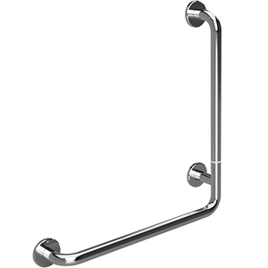 BELP Steckbarer Duschgriff rechts Edelstahl poliert mit Abdeckung 110x630x680 mm, 120 kg Traglast f�r Bad & WC >> zum Bohren