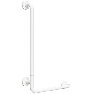 BELP Steckbarer Duschgriff links Eisen Wei� mit Abdeckung 110x625x885 mm, 120 kg Traglast f�r Bad & WC >> zum Bohren