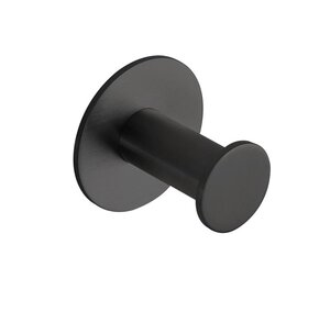 BEASY Kleiderhaken Edelstahl Schwarz 31x45x45 mm f�r Bad & K�che >> zum Kleben