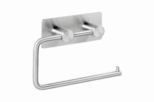 BEASY Toilettenpapierhalter Edelstahl Gebrstet 42x145x100 mm fr Bad & WC >> zum Kleben