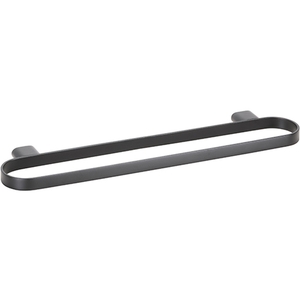 BORGANIC BLACK Doppelhandtuchhalter Edelstahl Schwarz 112x500x20 mm f�r Bad & K�che >> zum Bohren