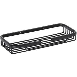 BYTRO Seifenkorb Messing Schwarz 100x230x30 mm f�r Bad & WC >> zum Bohren