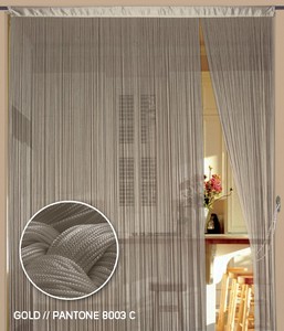 Fadenvorhang 150 cm x 300 cm (BxH) gold