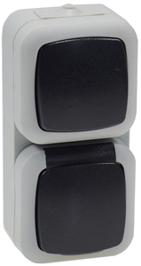 1298 Feuchtraum IP44 Kombi-Schalter/Steckdose 16 A 230 Volt