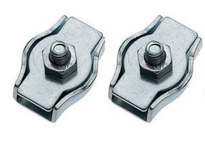 2308 Simplex Klemmen im 2-er Pack mit M 4 Mutter 