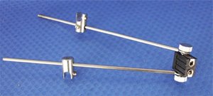 2448 Stab Spot 125 mm ohne Leuchtmittel schwarzes Isolierteil 