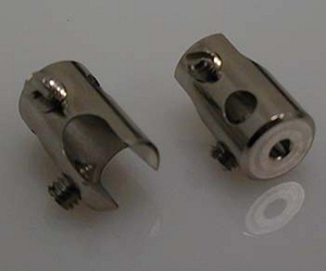 1181 Klemmteil 90 Grad Metall #1181# rund f�r Seilsystem 2er Pack