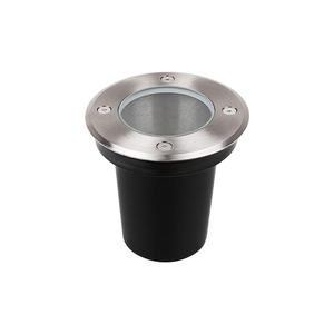 1397 Bodeneinbau Strahler 230 Volt befahrbar rund starr 110x110mm