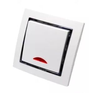 5756 Levina S Kontroll Schalter silberner Rand 10 Ampere