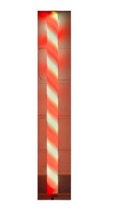 5980 LED Leuchtstab Zuckerstange38mm 630mm 12 Volt Rot-Wei�