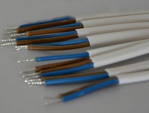 6271 Kabel Zuschnitt Lnge 1,55 m Querschnitt 0,5 m  weiss 8-er Pack 