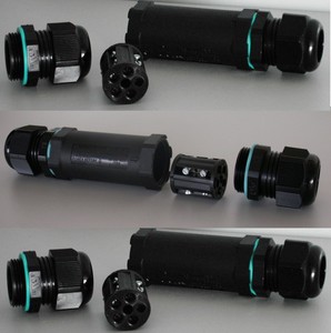 6295 Kabelverbinder 5-pol. IP-68  32,0 mm schwarz 3-er Pack 