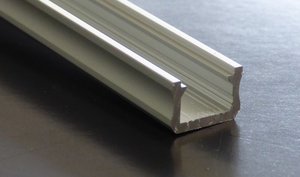 6558 ALU Profil U-Form Schmal 100 cm silber eloxiert 12 mm 