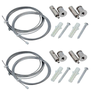 6650 Abhnge Seile justierbar fr Pendel Panelen Leuchtstbe E-fackel 4 x 1 m