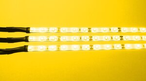 6657 LED Regal Beleuchtung 3 x 0,3 m incl. Netzteil Gelb 