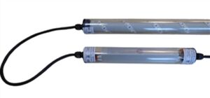 6885 Gabionen Leuchte LED 230 Volt 360 Grad 230 Volt 1,40 m blau 